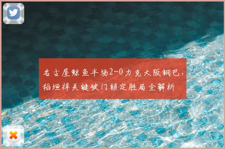 名古屋鲸鱼半场2-0力克大阪钢巴,稻垣祥关键破门锁定胜局全解析